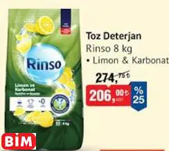 RİNSO TOZ DETERJAN